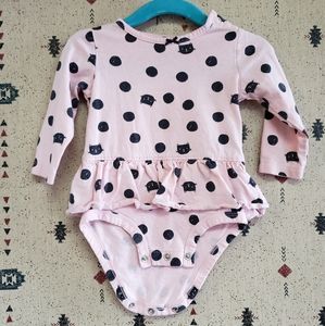 🛍4 for $20 carters cat print pink onesie
